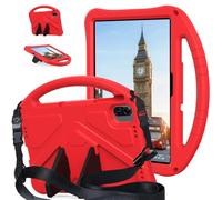 for Huawei Honor Pad X8A Tablet Case for Kids - Durable Lightweight EVA Shockproof Protective Handle Stand Cover for Honor Pad X8a (Red)