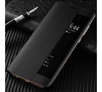 For Huawei P30 P20 Pro Mate 20 Lite Smart Window View Automatic Sleep Wakeup Leather Flip Case Cover Premium PU Leather Magnetic Flip Design Case