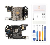For Huawei P30 Pro SIM/SD Card Reader with Microphone Flex Cable VOG-L29, VOG-L09 Mic Flex PCB Board Replacement SIM Holder Conecction Board Repair Kits