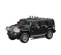 For Hummer H2 Highway 61 SUV 1 18 Die Casting Metal Simulation Car Model Gift Vehicles Kit(Black)