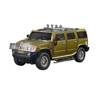 For Hummer H2 Highway 61 SUV 1:18 Die Casting Metal Simulation Car Model Gift(Yellow)