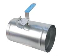 For HVAC Manual Air Damper Valve with Adjustable Handle, Leak Proof Silicone Ring and Galvanized Iron Construction for Effective Air Volume Regulation (DN125)