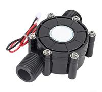 for hydro Generator Water Turbine 5V 12V 80V DC Power Unit Small Voltage Converter for Home Pipe LED Lighting DIY Kit Renewable Energy Portable Charger Low Pressure Metal Housing Transparent(C)