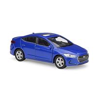 For Hyundai Elantra 1 36 Cool Simulation Model Car Can Be Pulled Back To Open The Door Vehicles Kit(Blue)