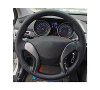 For Hyundai For Elantra 2011 2012 2013 2014-2016 For Avante For I30 2012-2016 Car Steering Wheel Cover Braid Artificial Leather Wheel Sleeve Protector(Red Thread)