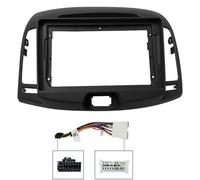 For HYUNDAI For Elantra For Avante 2006-2010 9 Inch Car Radio Frame Kit Auto Stereo CD/DVD Dash Mount Trim Panel Fascia(Black frame Cable)
