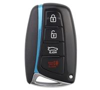For Hyundai For Genesis 2012-2018 | 1 Pcs 3 4 Buttons Remote Control Key Shell Fob Cover Case Replacement Key Uncut(4Button Left)