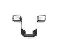 For Hyundai For IONIQ 9 2025 2026 Carbon Fiber Steering Wheel Car Switch Button Trim Panel Frame Cover MCQNDS(Black)