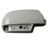 For Hyundai For Santa Fe Ix55 2006-2013 Side Wing Mirror Cover Rearview Housing Shell Trim Covers Wing Mirror Cover Side(White,Right)