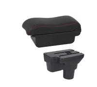 For Hyundai For Solaris 2017-2024 Car Armrest Box Interior Storage Accessories Car Armrest Box(B2 red line 3USB)