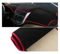 For Hyundai For Solaris For Accent For Verna For RB 2010 2011 2012 2013 2014-2016 Car Dashboard Cover Mat Instrument Carpets Car Dash Cover Mat(A LHD Red Side)