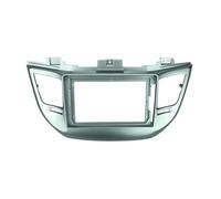 For Hyundai For Tucson 2015 2016~2017 9inch Car Radio Fascias Stereo Player 2 Din Head Unit Panel Dash Frame Dashboard trim frame(Only frame-silver)