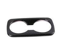 For Hyundai For Tucson 2015-2020 Car Interior Rear Seat Water Cup Holder Frame Covers Trim Sticker RESPUNEKBAH(Carbon Fiber look)