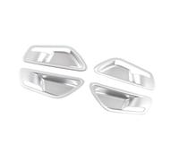 for Hyundai for Tucson NX4 2021 2022 2023 for Hybrid N Line Car Inner Door Handle Bowl Trim Frame Cover ABS Carbon Fiber Accessories(Silver)