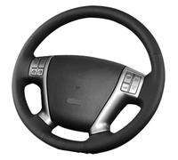 For Hyundai For Veracruz 2007 2008-2012 IX55 2007-2012 Car Accessories Microfiber Leather DIY Steering Wheel Cover Protective Car Steering Wheel Protector(Black Thread)