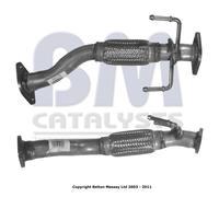 BM Catalysts BM50176 Connecting Link Pipe Front Exhaust System Fits Hyundai Getz