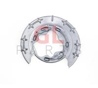 Brake disc cover Rear Axle Left Zinc-coated 3267877 KLOKKERHOLM for KIA HYUNDAI