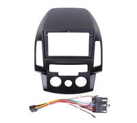 For HYUNDAI I30 2009-2011 AT MT Car Navigation Stereo Radio Fascias Panel Frame 2Din 9 Inch In Dash Headunit Screen QAQMHVCVB(Frame and cables MT)