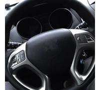 For Hyundai Ix35 For Tucson 2 2011-2015 Car Steering Wheel Cover Hand-Stitched Black Microfiber Leather Auto Accessories wheel hubs(Light Blue2)