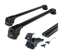 for Suzuki Vitara 2015+ Aluminium Roof Luggage Rack Rails Cross Bars Black