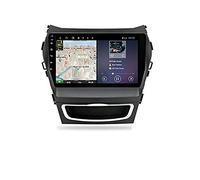 For Hyundai Santa Fe 3 2013-2017 Android 8.1 Car Player Radio Head Unit GPS Navigation Stereo 9 Inches Lens Touch Screen Radio with Built in DSP Dash Kit Card Kit Built in DSP 15Band EQ