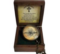 for I Know The Plans I Have for You, Jeremiah 29:11, Solid Brass Directional Engraved Compass, Baptism Gifts for Boys Girls,Decor,Anniversary,Birthday