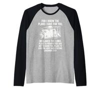 for I Know The Plans Jeremiah 29 11 Faith Bible Verse Art Raglan Baseball Tee