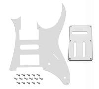 FOR IBANEZ IB 7V Electric Guitar Pickguard Scratch Plate, 3-Layer PVC, 10 Holes, White/Black/White Pearl/Red Tortoise