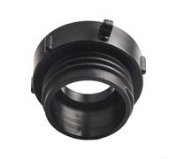 for IBC Adapter 2" for Fine Thread to S60x6 Coarse Thread for EN Standard for IBC Container Tanks, Polypropylene (PP), Black, Garden Water Storage & Rain Fitting