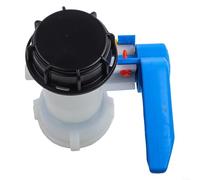 for ibc Container Outlet Tap Adapter 62mm Flap Valve for ibc | Rainwater Stopcock, Water Storage Container, Polyethylene, 62mm, For Garden