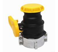 For IBC Drum Switch Valve DN50 Outlet Control for 1000L Tank, Acid Alkali Resistant ABS Plastic Spigot for Storage Tote Container Liquid For Tap(yellow)