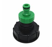 For IBC Tank Adapter S60x6, 2 Inch Thread to 3/4 Inch Brass Hose Connector for 1000L Rain Water For, Tote Tank Tap Fitting and Garden Water Storage Valve(3#)