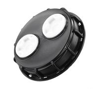 For IBC Tank Cap 163 mm Vented Lid with Double Holes for 1000 L Water Tank Rain BLACKs HDPE Screw Top Accessory Compatible with For IBC Containers