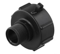 For Ibc Tote Drain Adapter S60x6, Water Tank Hose Connector Inch, Garden Rain Tap Fitting with Thickened Sealing For Ring, Coarse Thread Plastic Valve Nut for IBC Container