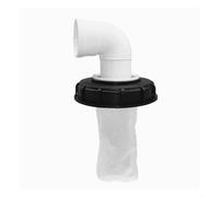 For IBC Tote Lid Filter with Rainwater Harvesting Strainer, DN150 DN225 Tank Cover, Acid Resistant Plastic Cap with Nylon Mesh Debris for Industrial Water Storage Tank Vent(DN150-90°)