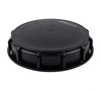 for IBC Tote Tank Cover Lid Cap for 275-330 Gallon Plastic Bulk Containers, 163 mm Diameter with Gasket, Compatible with Schutz for Greif for Passport B(Black)