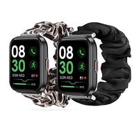 for ID208BT Smart Watch Bands, Fabric Elastic Scrunchie Elastic Watch Band Women Cute Replacement Straps Compatible with AEAC ID208/Tensky ID208/ENGERWALL ID208BT/Gydom/DECWIN ID208BT Watch(NOT ID207)