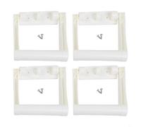 For Igloo 25 QT to 72 QT Cooler Handle Kit Includes Four White Plastic Handles Stainless Steel Screws and Hinges (66 (2 holes))