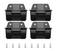 For Igloo 25QT 52QT 72QT Cooler Hinges Replacement with Silver Screws, Plastic Parts to Support Outdoor Cooler Use (4sets)