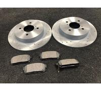 FOR IGNIS 1.5 SPORT 2003 ON BRAKE DISC REAR DRILLED GROOVED BRAKE DISC REARF