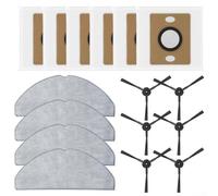 For ILIFE A30 Pro Robot Vacuum Cleaner Cleaning Essentials Mop Cloths and Dust Bags with Side Brushes for Home Care