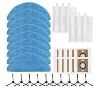 For Ilife A30 Pro Self Emptying Robot Vacuum Accessory Set With High Efficiency Filters Mop Cloths Bags And Side Brushes(B)