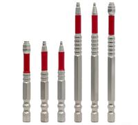 for impact Driver Bits Set, Alloy Steel Hex Shank Screwdriver Bits with Strong Magnetic Tip, 6.35mm Standard Shank for Automotive and Electrical Repairs(6PCS)