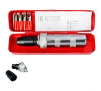 For Impact Screw Extractor Set With Hammer Action For Stripped Bolts Chrome Vanadium Steel Manual Driver Kit Including Four Drill Bits For Automotive Repair Tasks Red Color(Red Box)