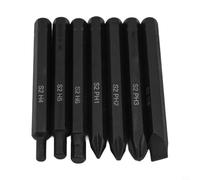 for impact Screwdriver Bits Set 7-Piece Chrome Vanadium Steel with 8mm | Hex Shank, PH1 PH2 PH3 H4 for h5 H6 Slotted Drill Bit Assortment for Manual Electric Screwdriver Drills and Air(80mm)