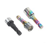for Impact Socket Adapter Set 8mm Hex Steel Ball Quick Release High Torque Non Magnetic for DIY Enthusiast Lug Nut for Service 3pcs(D)