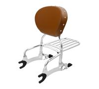 For Indian Chief Dark Horse 2019 2020 Motorcycle Sissy Bar Luggage Rack Backrest Accessories Rear Rack Luggage(Brown-chrome)