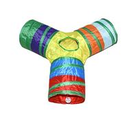 For Indoor Cats - Tunnel for Cats, Foldable Pet Play Accessory, Three Way Interactive Toy Foldable, Animal Game Accessory Enrichment Indoor Outdoor Puppy Rabbit Rear Lawn