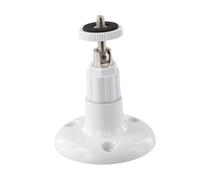 For Indoor Outdoor Use For 360 Degree Rotating Camera Bracket with Screw Fixed Base and ABS Plastic and Metal Joint for Reliable Mounting (White)