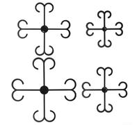 For Indoor Plant Stem Guidance Rack with Double Hook Design for Managing Growth of Climbing and Twining Houseplants (Black)